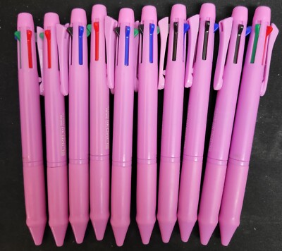 10 Multicolor Pen: 5 In 1 Metal Mechanical Pencil with Four Color Ballpoint Pen