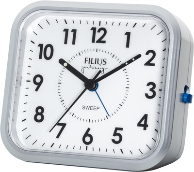 FILIUS - Quarz Wecker 0529-19 - in silberfarbig