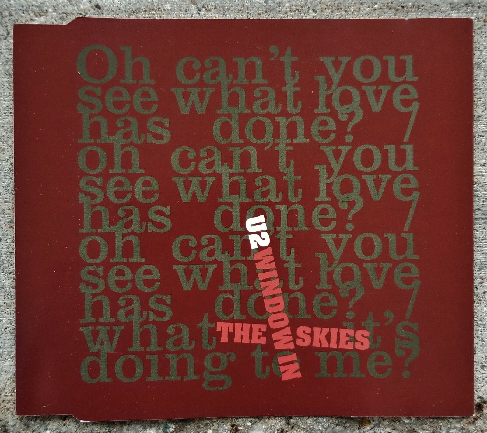 U2 【CDシングル】 ウィンドウ・イン・ザ・スカイズ U2 -- WINDOW IN THE SKIES Maxi-Single with two LIVE tracks