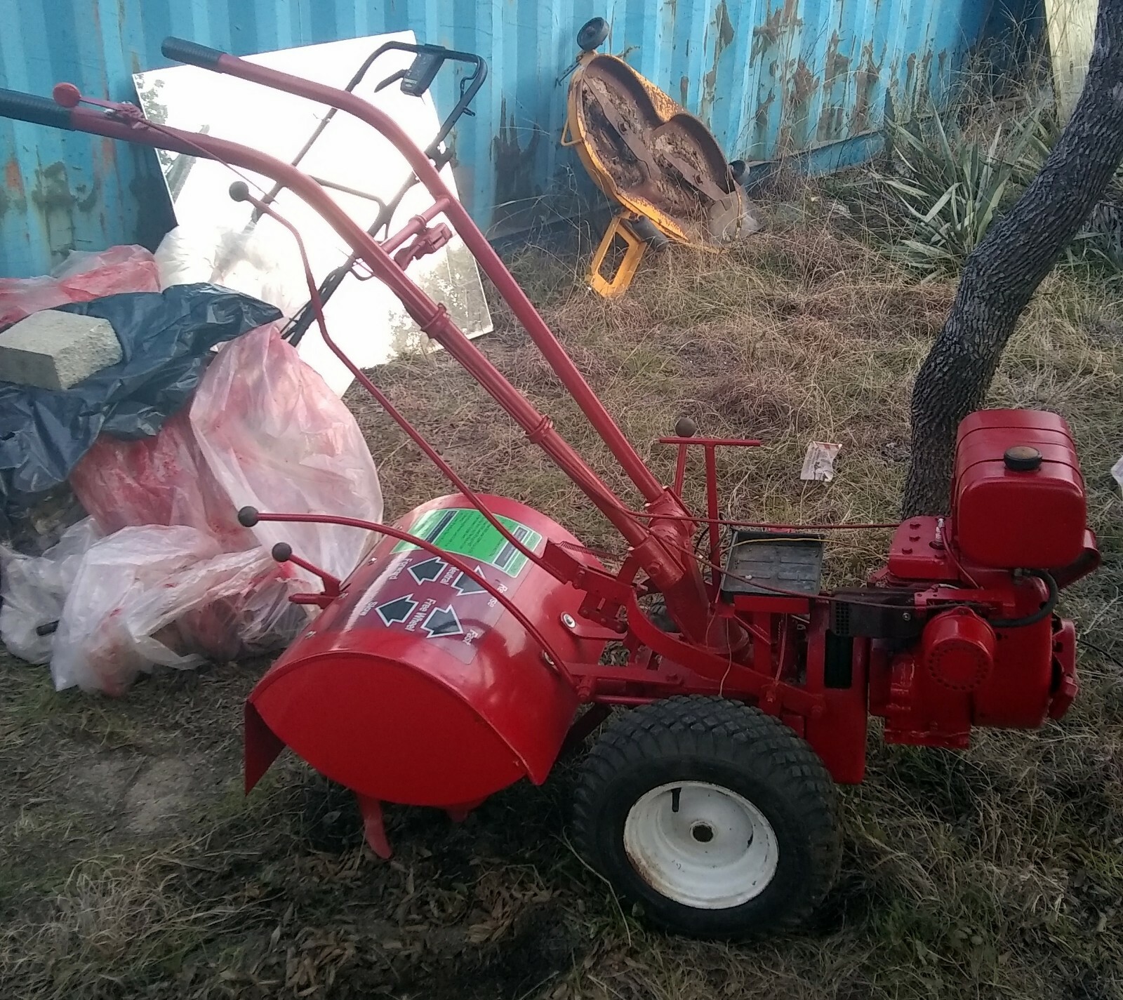 1974 TROY BILT HORSE ROTO COMPOSTER TILLER RESTORED!!  TECUMSEH 6HP HH60 ENGINE