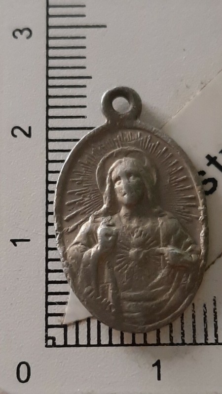 R09608 Pendentif MÃ©Daille Virgo Carmeli JÃ©Sus Christ Religion 