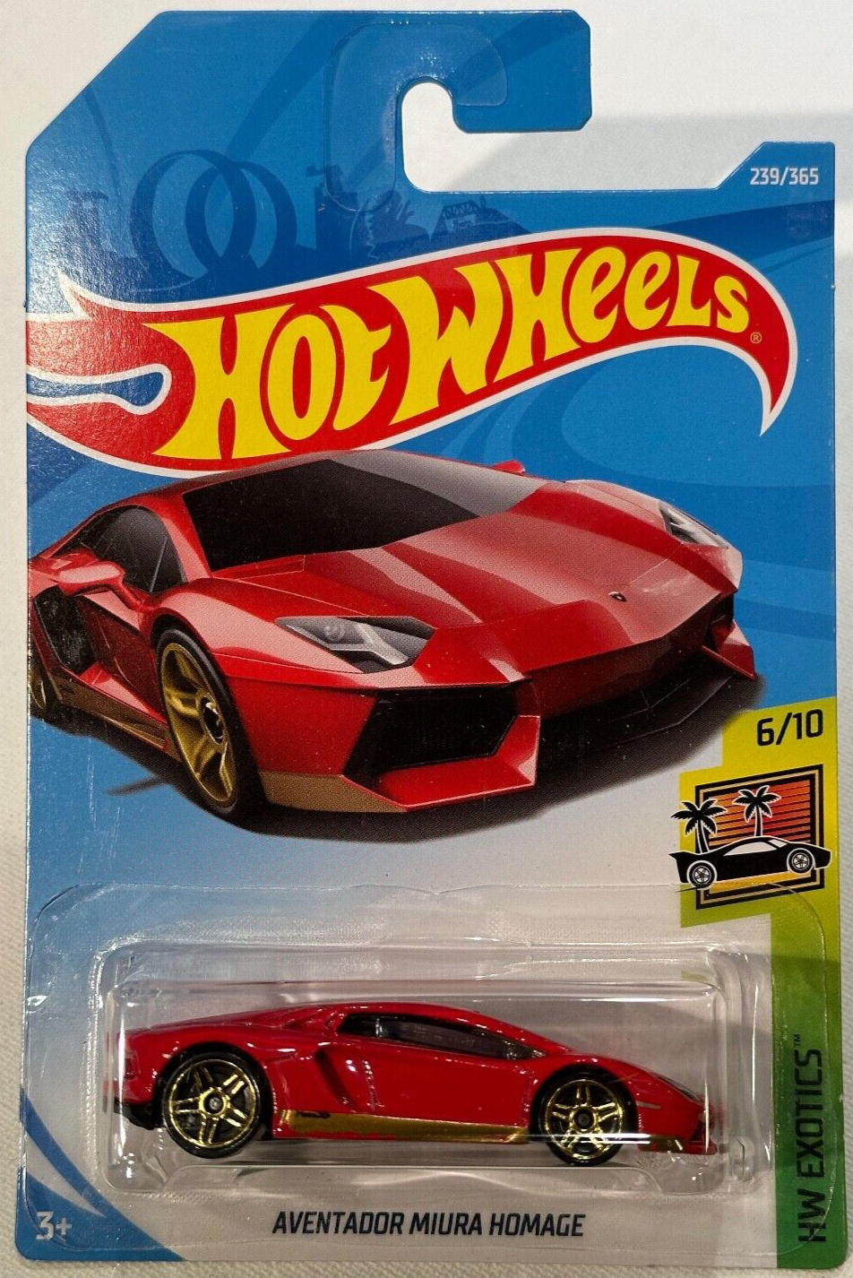 2018 🔥HOT WHEELS AVENTADOR MIURA HOMAGE 6/10 HW EXOTICS