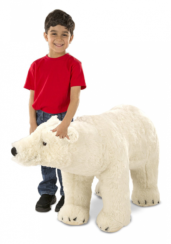 large polar bear stuffed animal