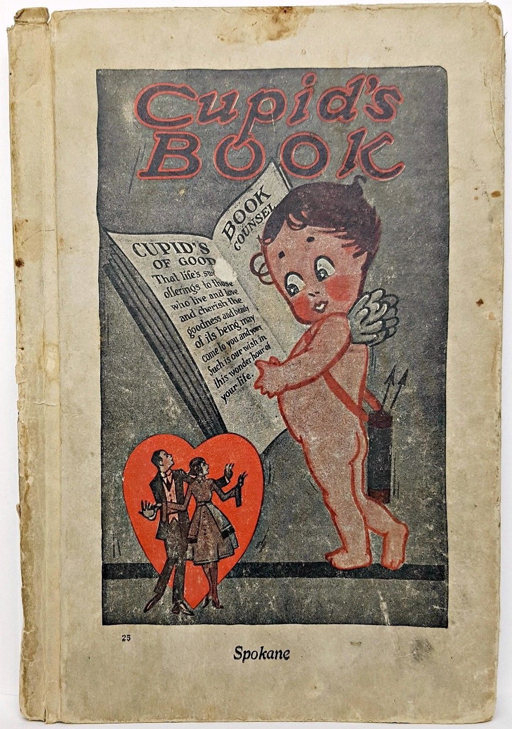 VALENTINE COOKBOOK etiquette RECIPES Antique ADVERTISING Marriage a WEDDING GIFT