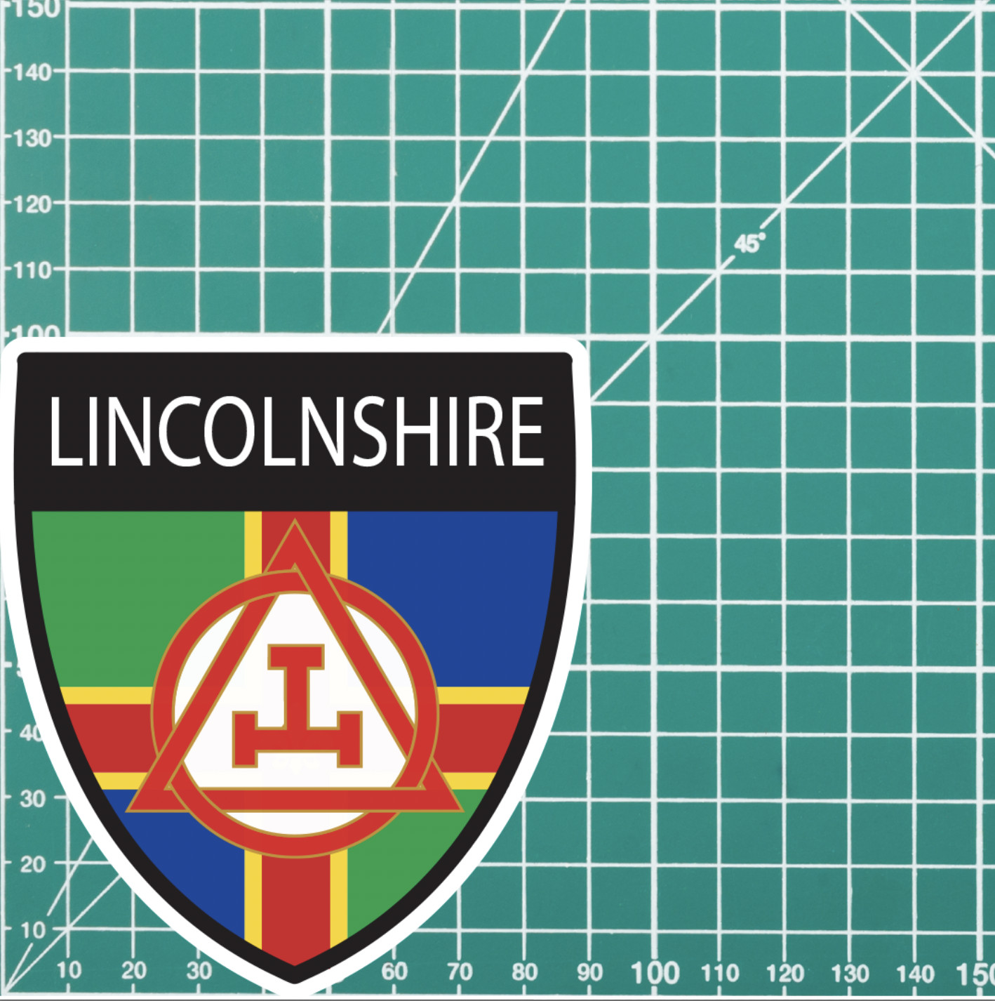 Lincolnshire Masonic Holy Royal Arch Shield Sticker - Picture 4 of 4