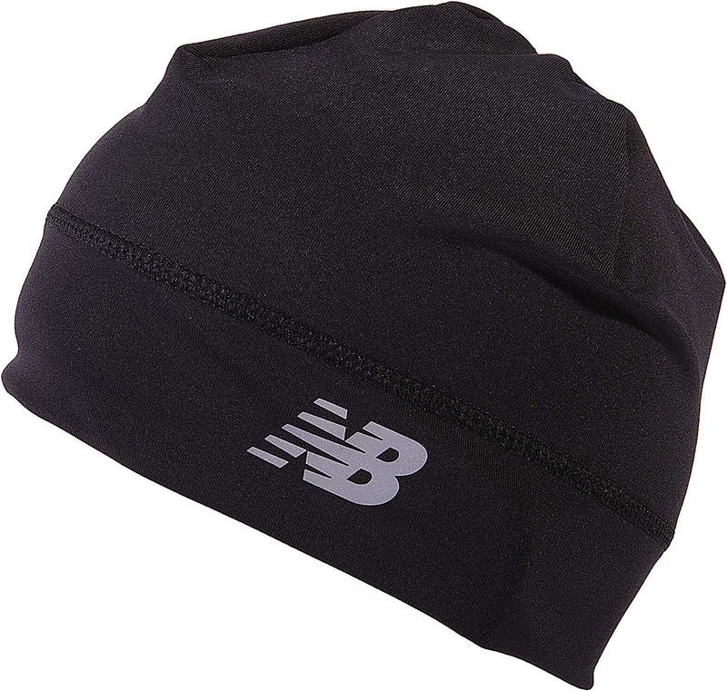 New Balance Lightweight Running/Athletic Skullcap Hat Beanie Cap Black