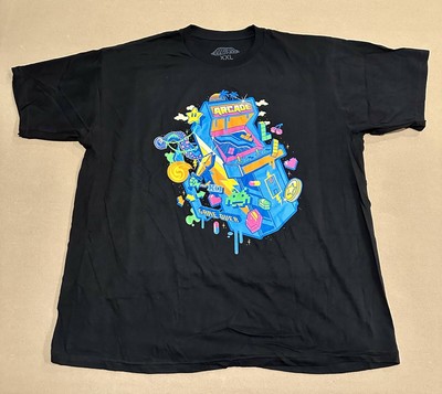 GEEK FUEL KING OF QUARTERS ARCADE TSHIRT - SIZE XXL -  NEW - VIDEO GAME - MARIO