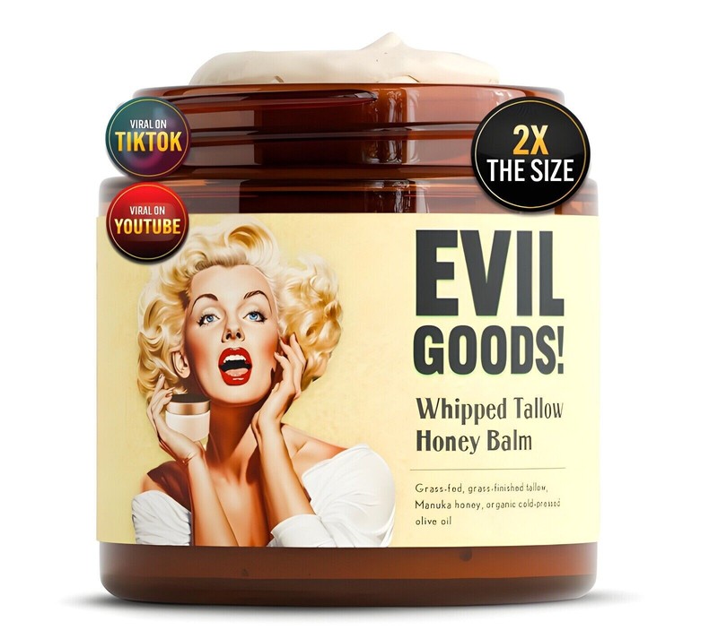 EVIL GOODS Whipped Tallow Honey Balm – Luxurious Moisture for