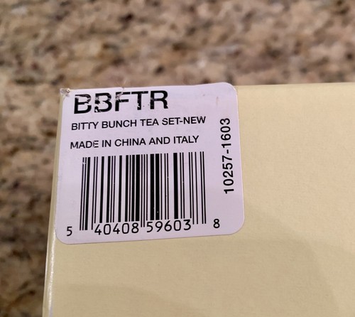 NIB American Girl Bitty Bear Tea Party Set. Retired, Hard To Find and Adorable!