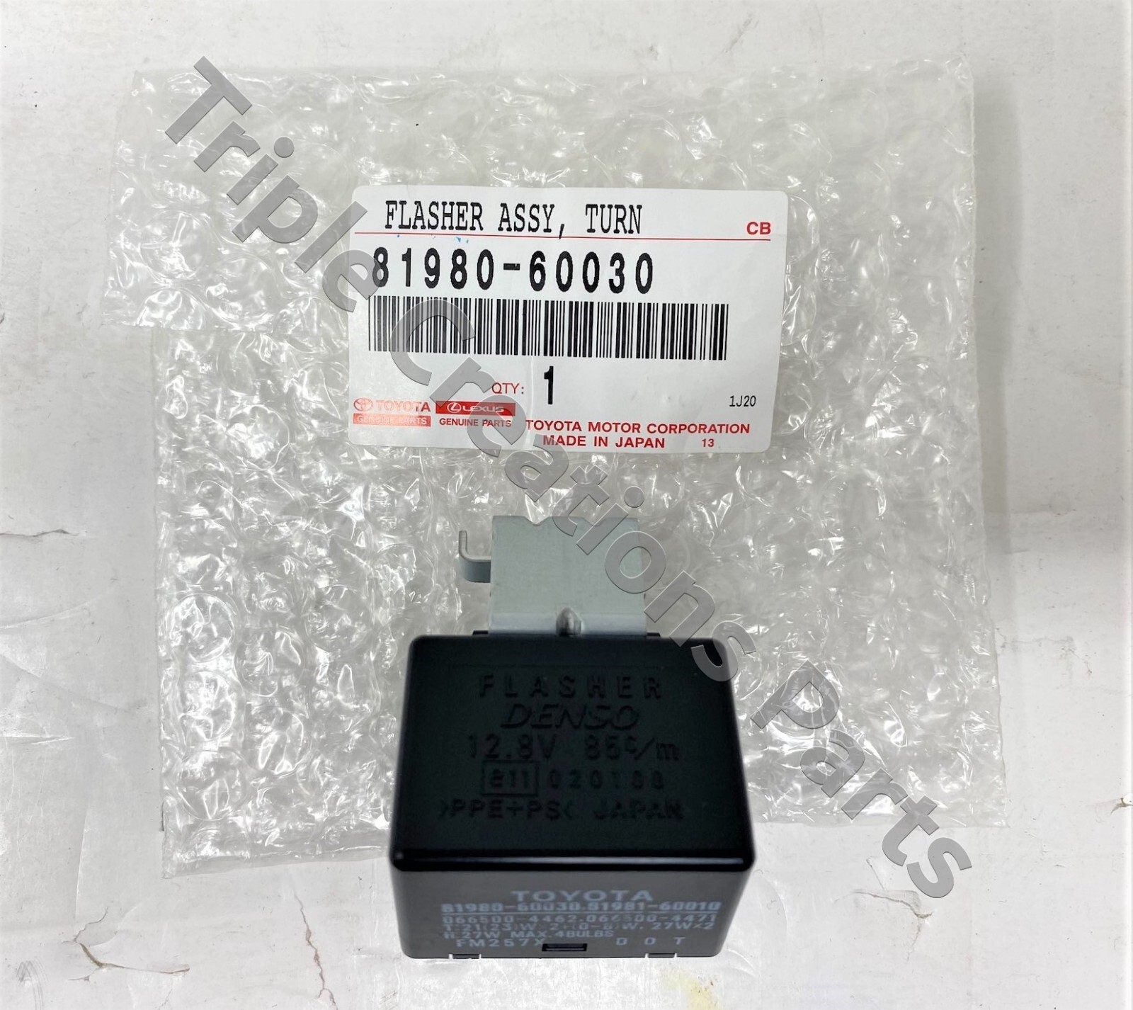 みー Toyota Genuine 81980-60030 Flasher Assy Turn Signal 8198060030 OEM