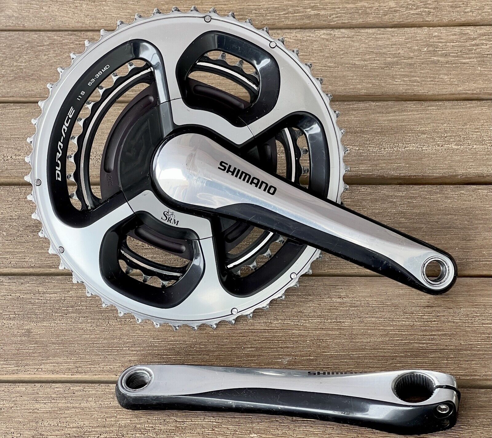 Shimano Dura Ace 9000 SRM Power Meter Crankset 175mm 53/39T Shimano Dura Ace 9000 SRM Power Meter Crankset 175mm 53/39T