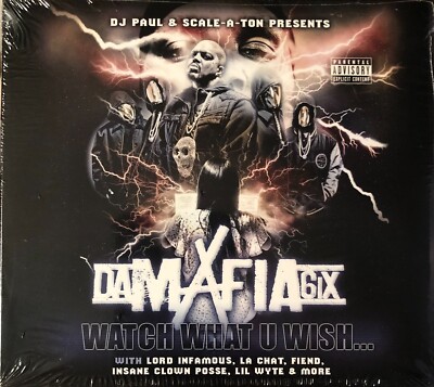 Da Mafia 6ix - Watch What U Wish (DJ Paul, Lord Infamous Gangsta Boo) Sealed CD