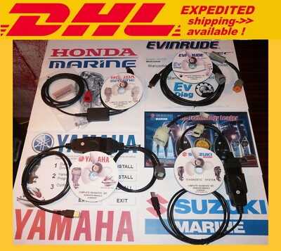 YAMAHA SUZUKI HONDA EVINRUDE (OMC) MARINE  professional OUTBOARD DIAGNOSTIC KIT