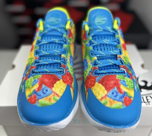 Pre-owned Under Armour Curry 1 Low Flotro Sour Patch Kids Men Sizes 8 - 14 | 3025633-300 In White