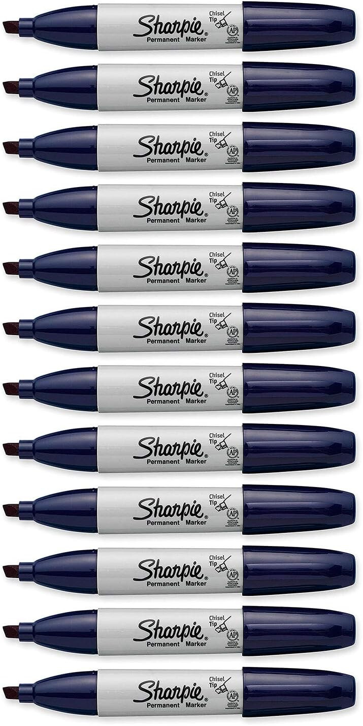 DetonTsai Permanent-Marker – 12 Stück, Hellblau, 3 Mm Breitstrich, Wasserfest