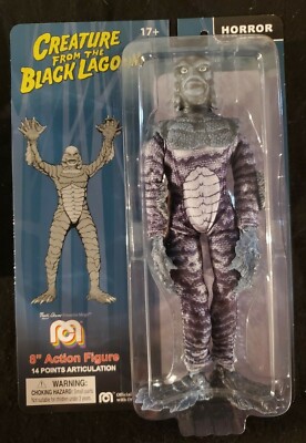 CREATURE FROM THE BLACK LAGOON - 8'' Black & White MEGO Monster Action Figure