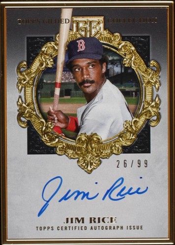 2022 Topps Gilded Collection - Jim Rice #HAFA-JRI