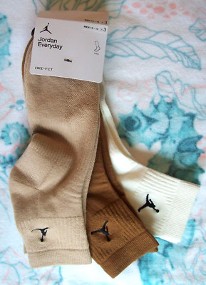 3 Pairs NIKE JORDAN ''EVERYDAY MAX'' MEN'S DRI-FIT ANKLE SOCKS Extra Large 12-15