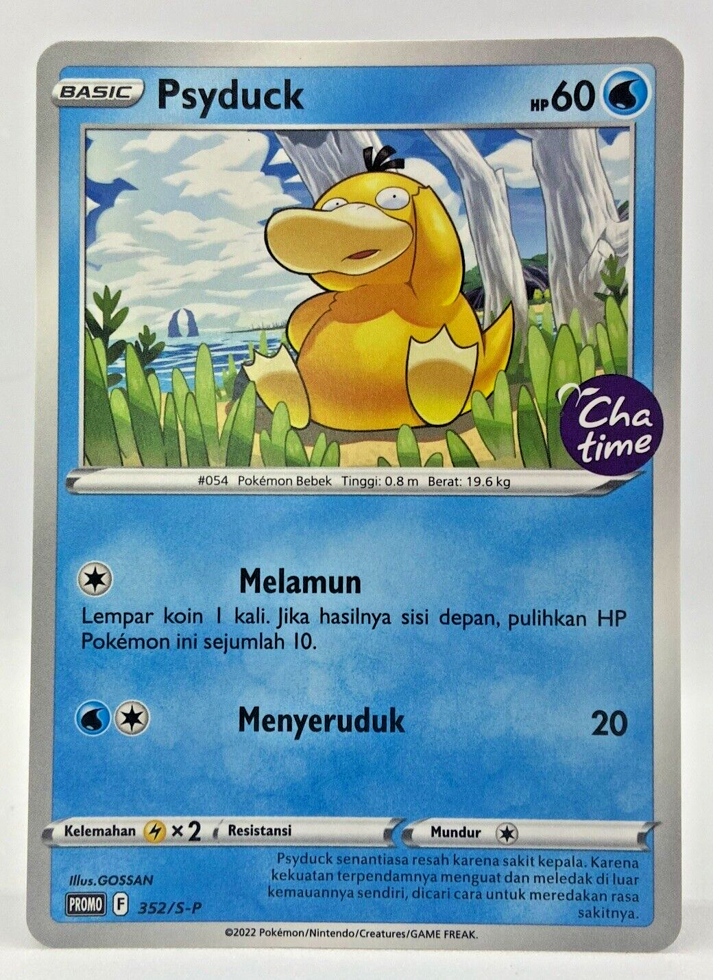Limited Pokemon Card Indonesia Psyduck Promo 352/S-P ChaTime
