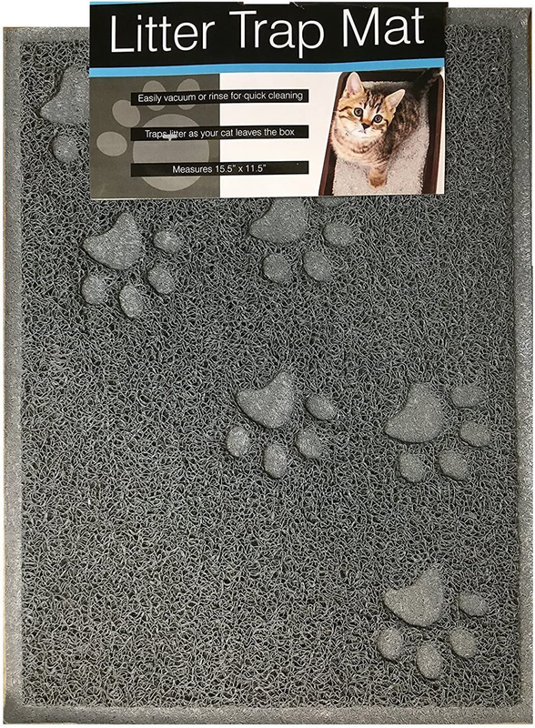 Cat Litter Trapping Mat Non-Slip Dirt Trap Catcher Soft On Paws Easy To Clean