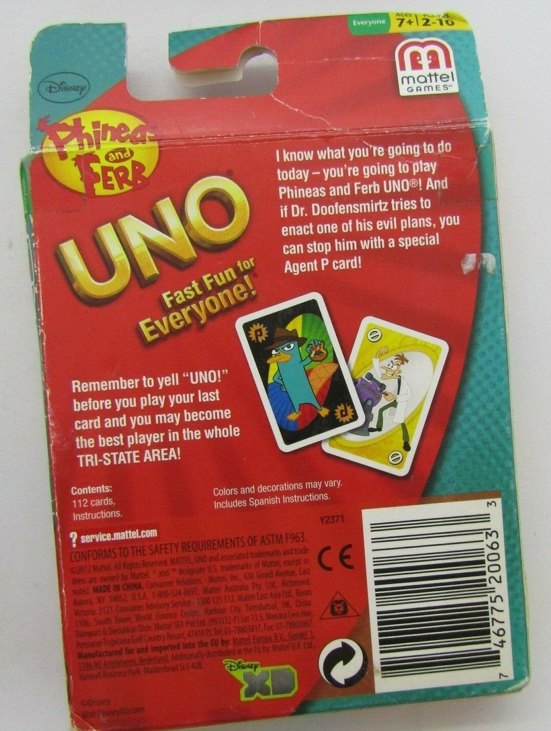 Uno Card Games Lot of 4 Uno Dare, Phineas & Ferb Classic Vintage T1-22