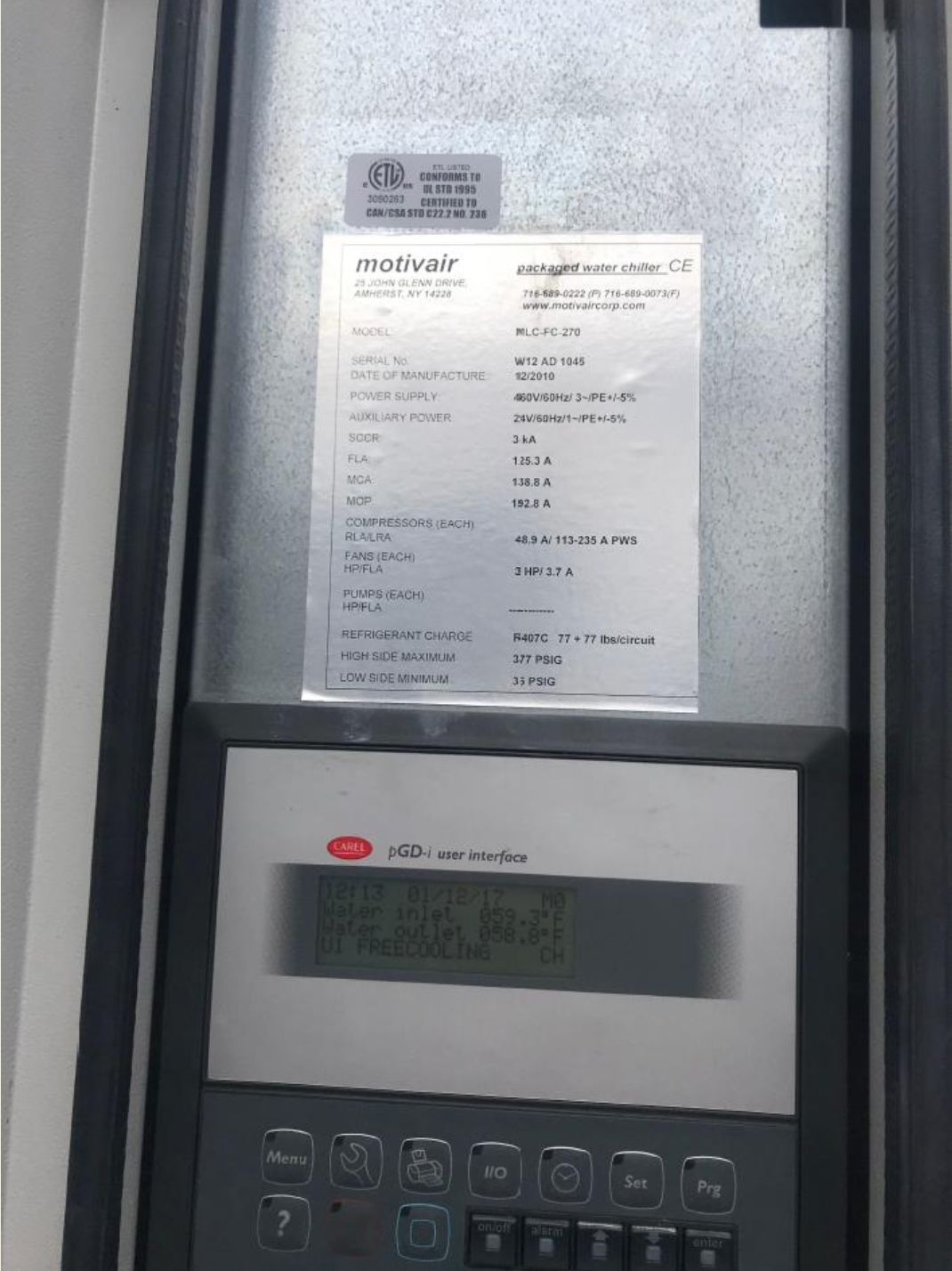 2010 Motivair 65 ton 