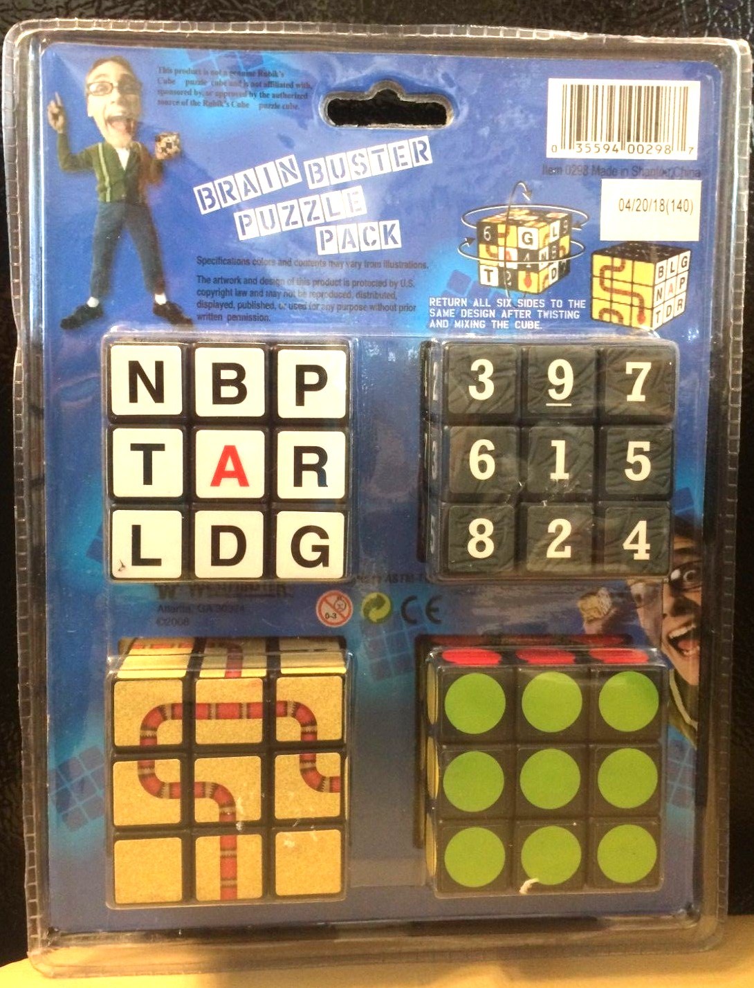 Brain Buster Puzzle Pack NIB - 4 Pack