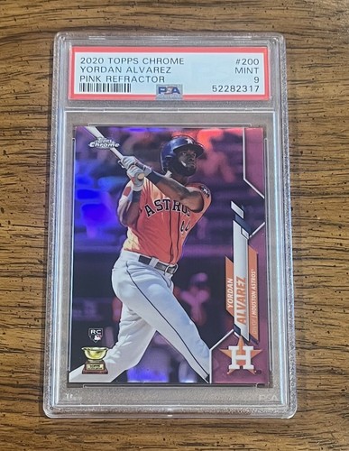 アンス ファティChrome rookie Refractor PSA 9 2020 Topps Chrome YORDAN ALVAREZ Rookie Pink Refractor #200