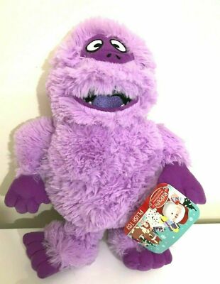 Abominable Plush from Rudolph 11 inch Purple Snowman Bumble. Soft. New.