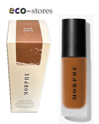 Morphe Filter Effect Soft Focus Foundation Rich 32 0.94 Fl Oz/28 mL NIB 2 Pack