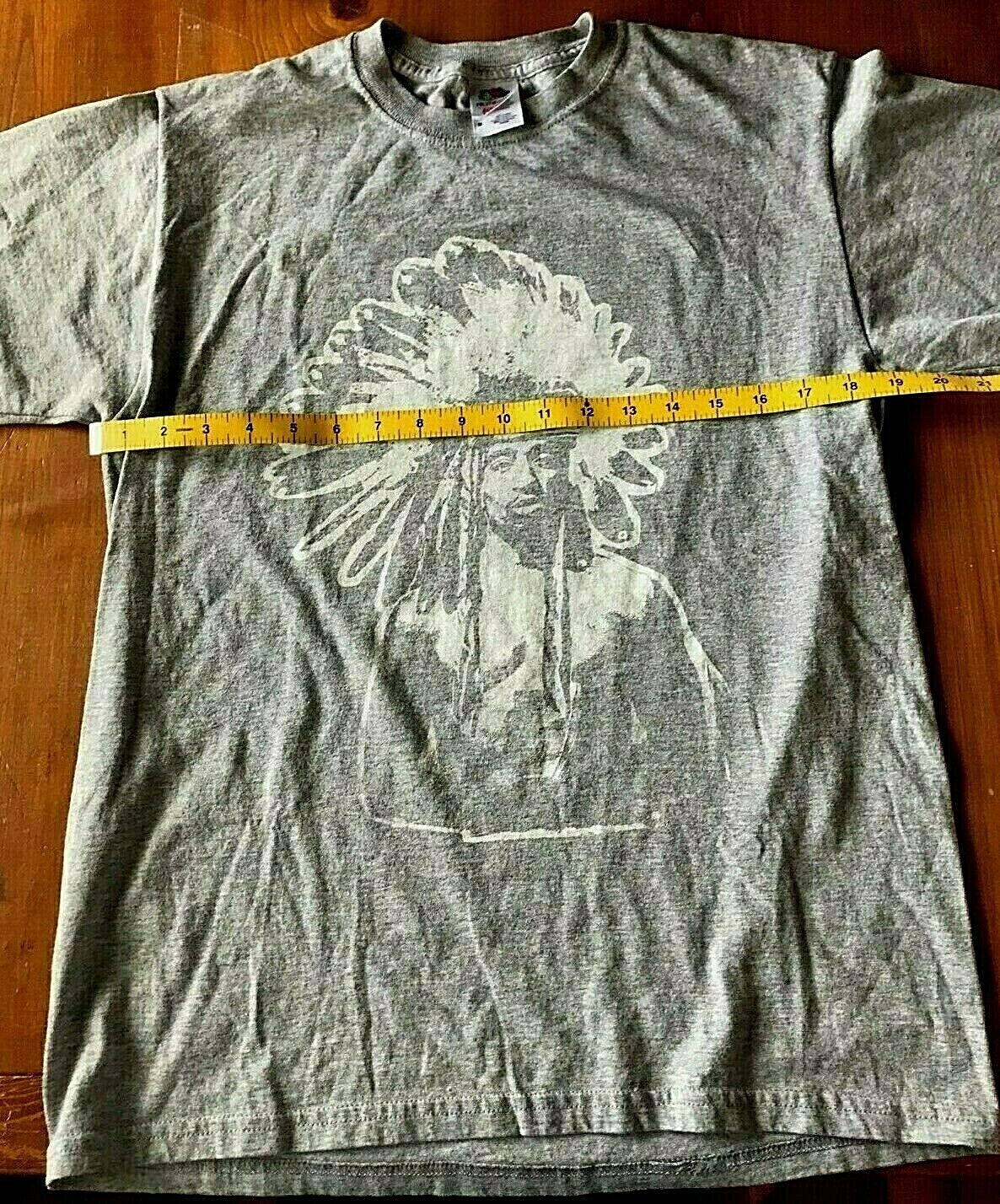 Tupac Shakur T-Shirt with Indian Headdress Size Medium