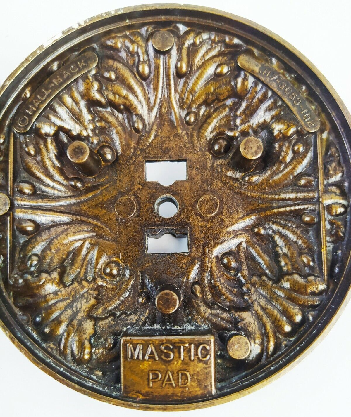 60s Hollywood Regency Hall-Mack Bathroom Towel Rail/Recessed Paper/Drawer Pulls