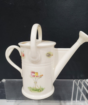 Aynsley Edwardian Kitchen Garden Watering can  5'' Fine Bone China. England