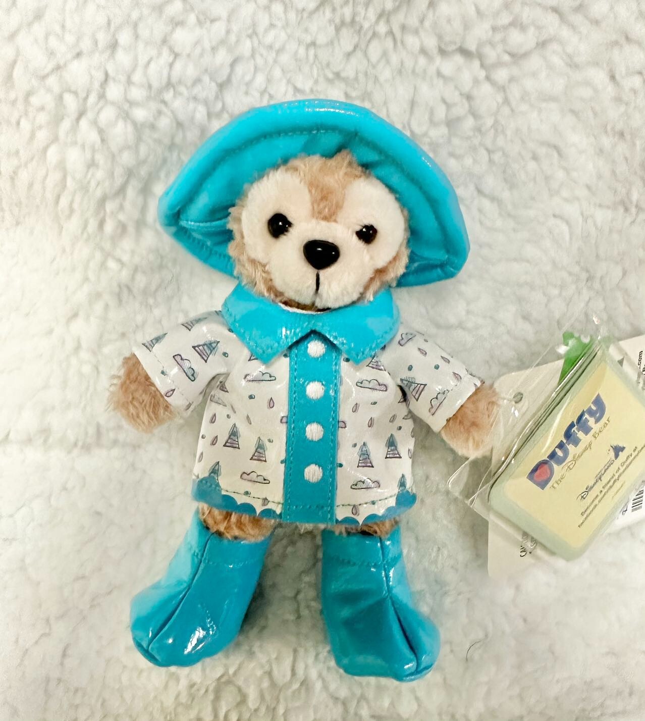 Disney Duffy and Friends - Duffy Plush Keychain Raincoat