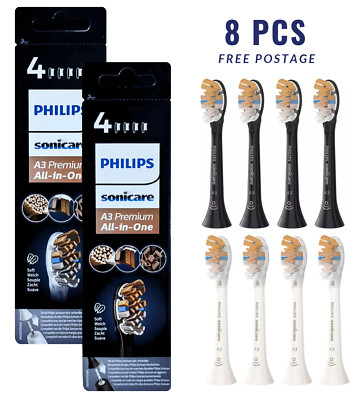4/8 PCS Philip Sonicare A3 Premium All-in-One Sonic Toothbrush Replacement Head