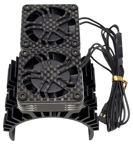NHX RC 1/5 Twin Alum HV Cooling Fans w/Cover Motor Heatsink