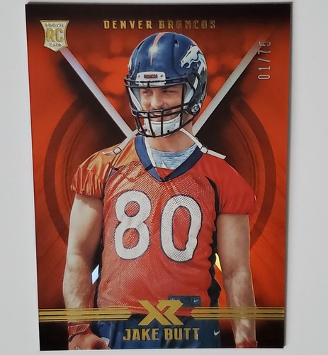 BLOOMカードセット JAKE BUTT 2017 Panini XR Football Card #136 ORANGE Parallel