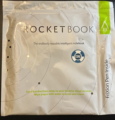 RocketBook Core Reusable Smart Notebook w/ Frixion Pen New Sealed
