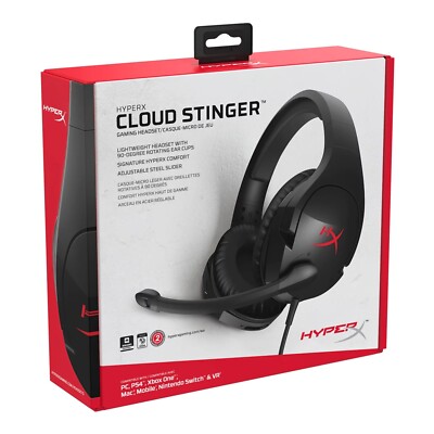 HyperX Cloud Stinger Black Headband Gaming Headset for PC and PS4