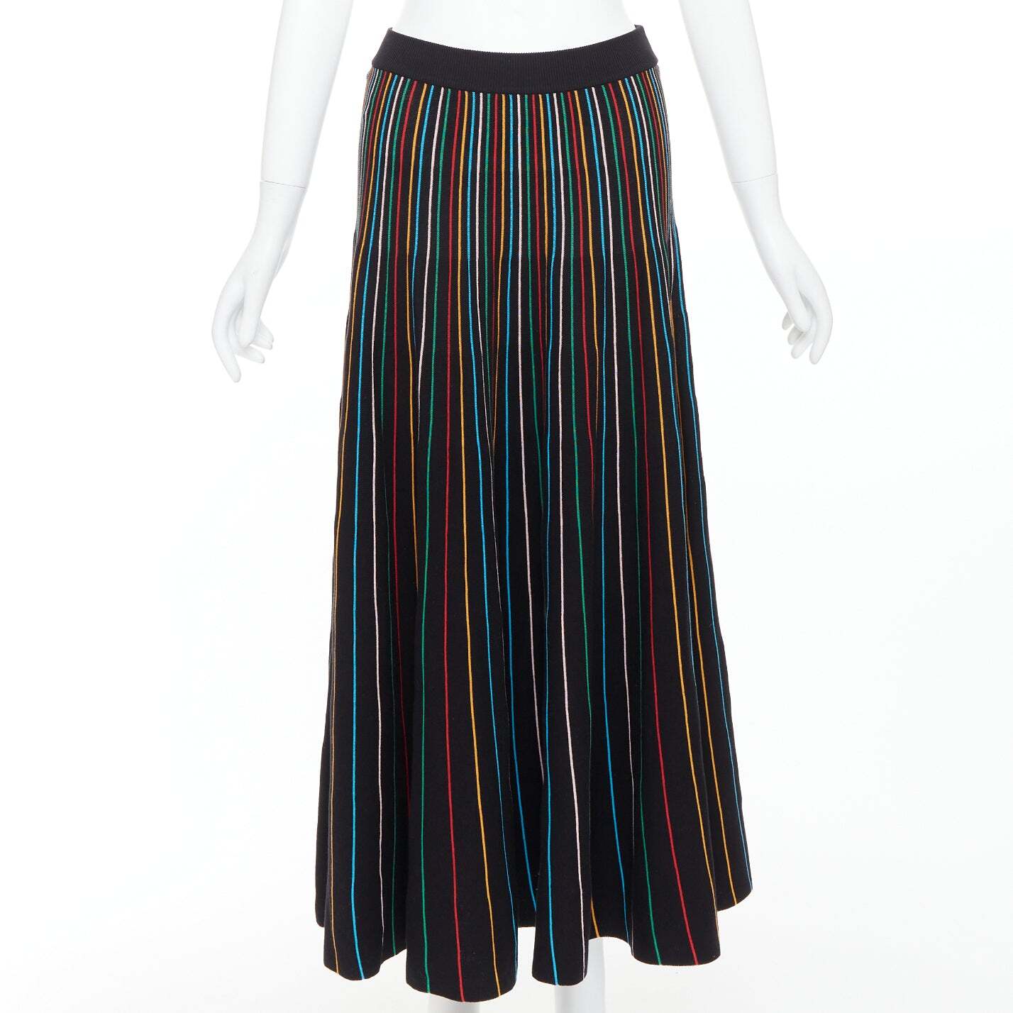 【送料&関税込】Valentino Cotton Midi Skirt VALENTINO GARAVANI Printed metallic cotton-blend midi skirt