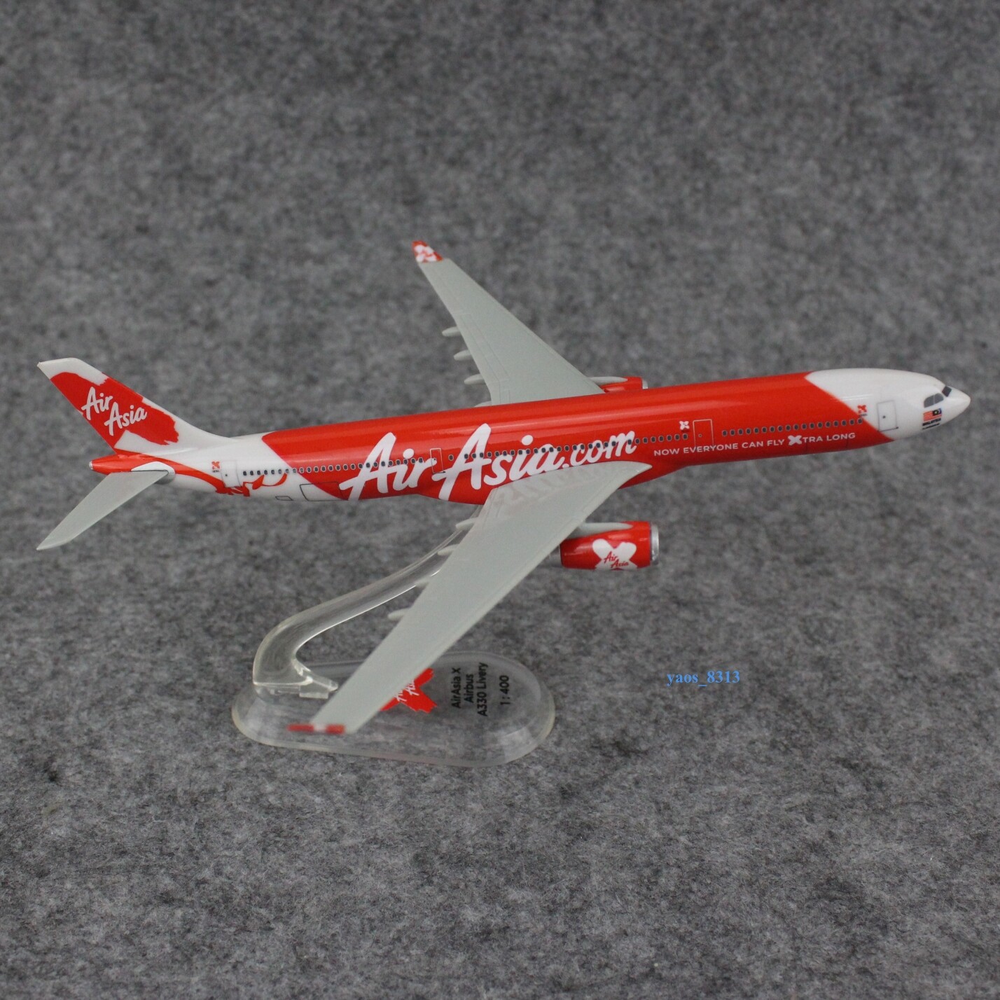 NEW 1:400 Scale Air Asia Red Airbus A330-300 ABS Model Plane