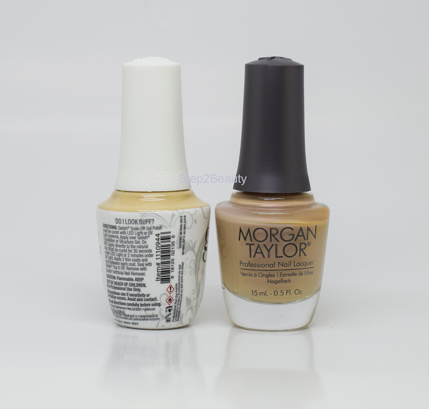 Gelish DUO Soak Off Gel Polish + Morgan Taylor Lacquer - #944 Do I Look B