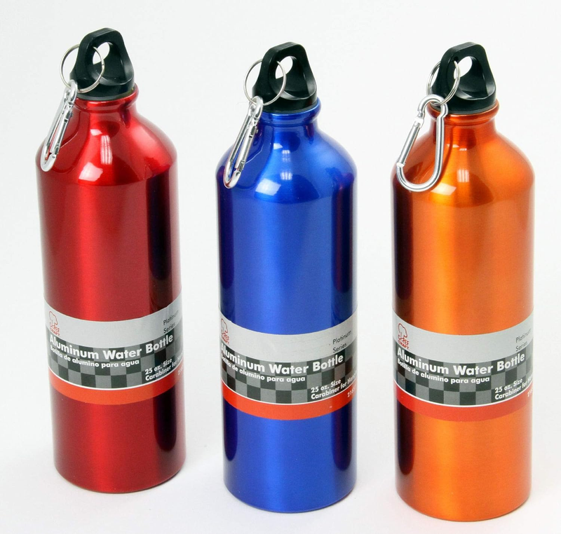 Select Aluminum Water Bottle, 25 Ounces, Color May Vary