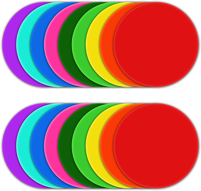 9 Inch 18 Pcs Non-slip Rubber Agility Markers Flat Field Cones