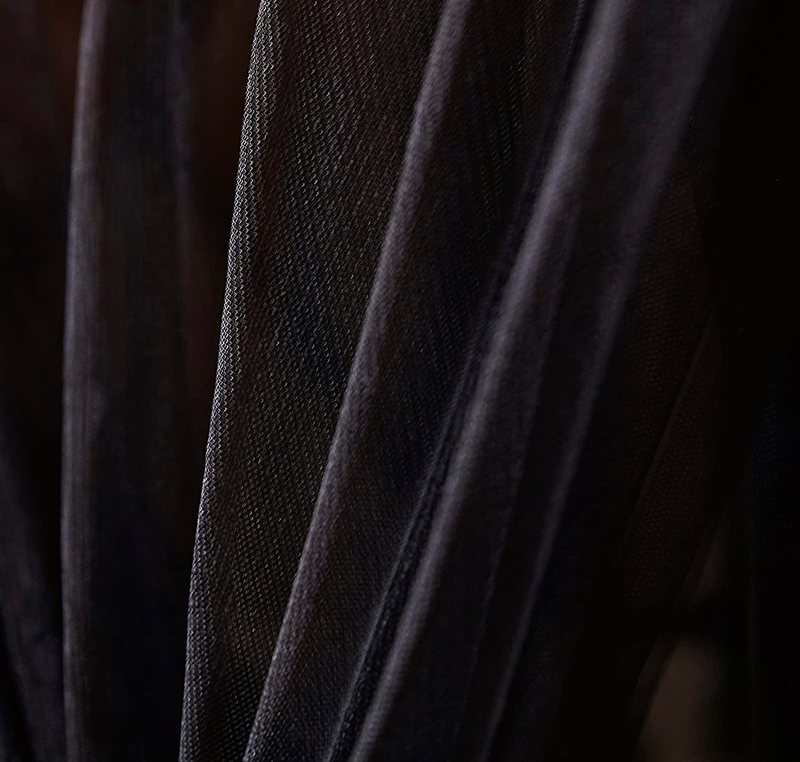 Canopy Bed Curtains with Lights,Elegant Bed Canopy Curtains Bed Netting for Full