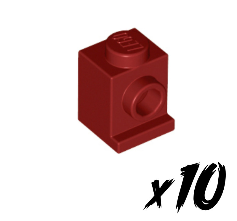 10x Lego 4070 â¢ 1x1 Stein Modifiziert  â¢ Dunkelrot â¢ Dark Red