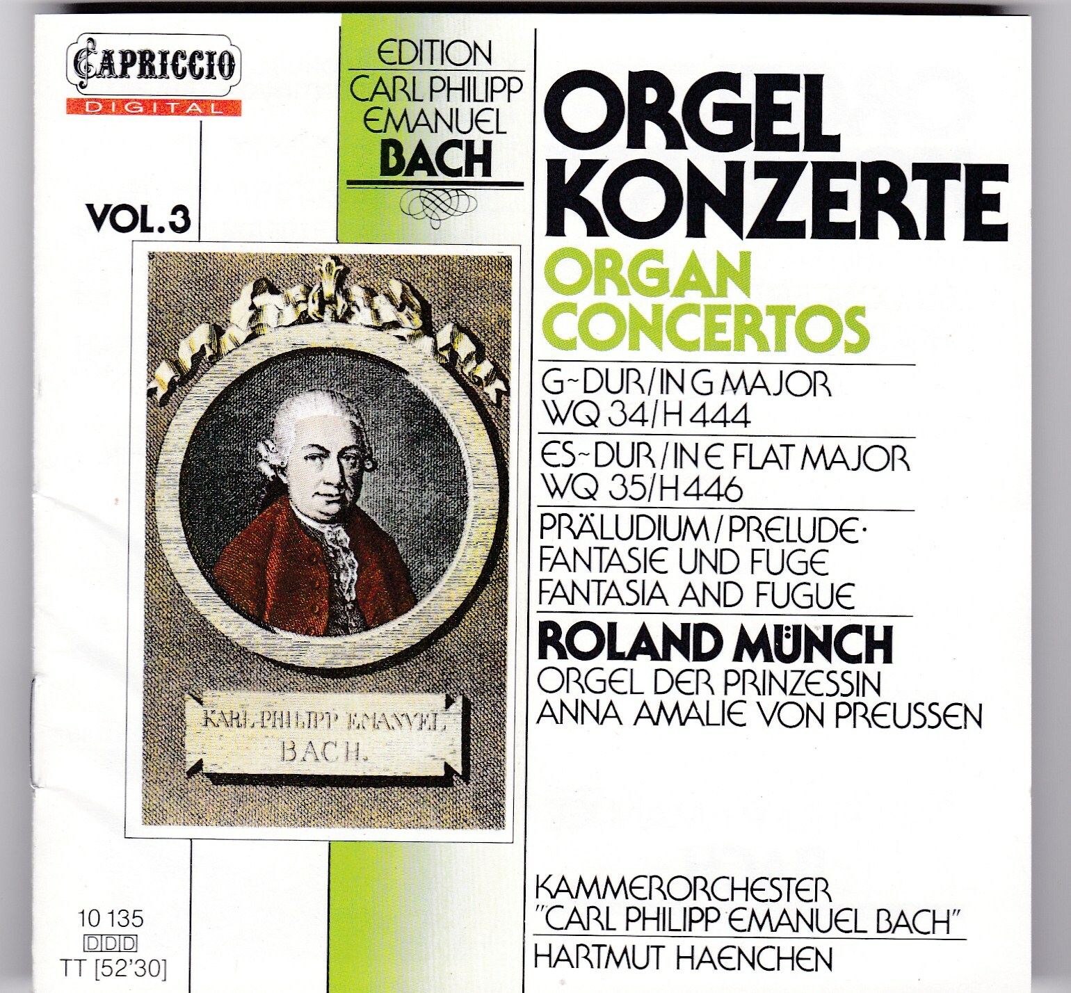 C.P.E.Bach - Orgelkonzerte (Roland Münch-Orgel, Kammerorchester CPE Bach)