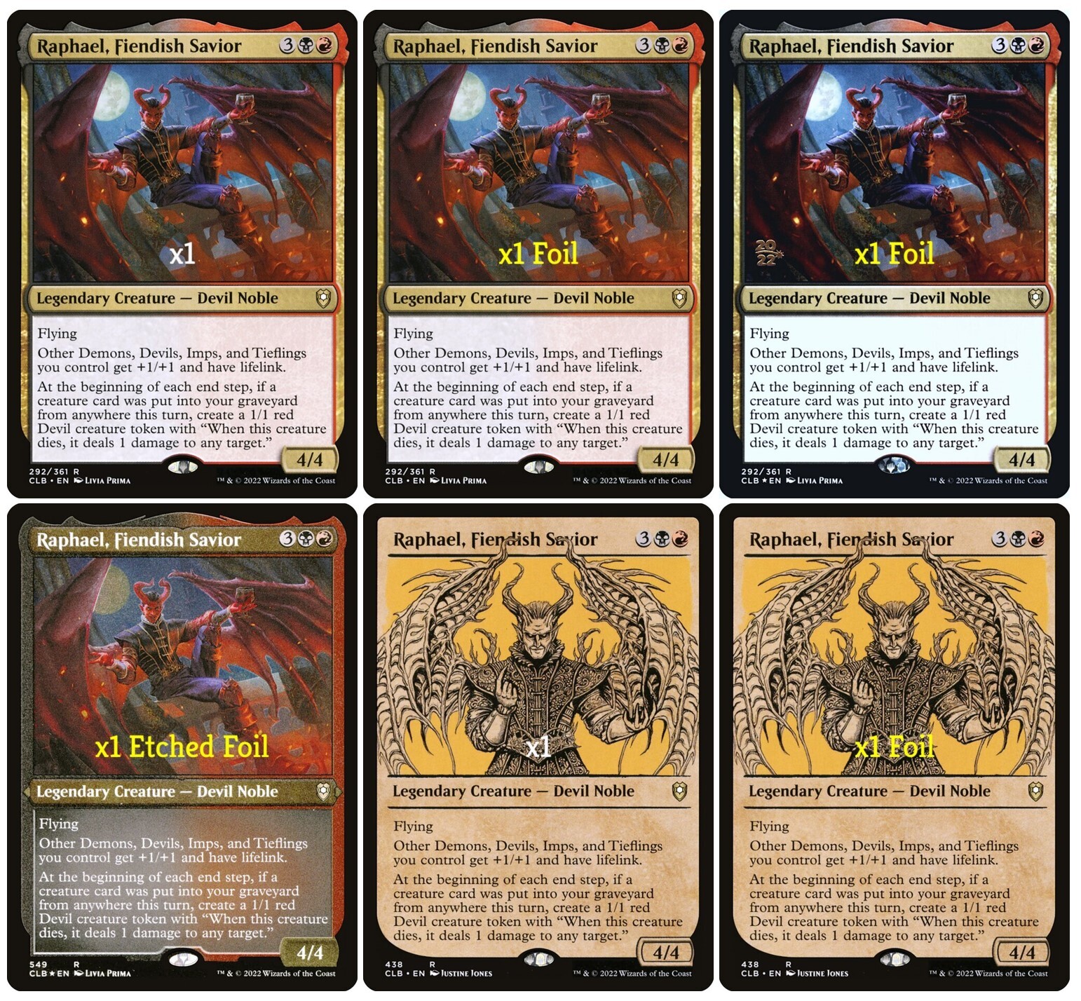 MTG CMR: Battle for Baldur's Gate CLB Raphael, Fiendish Savior