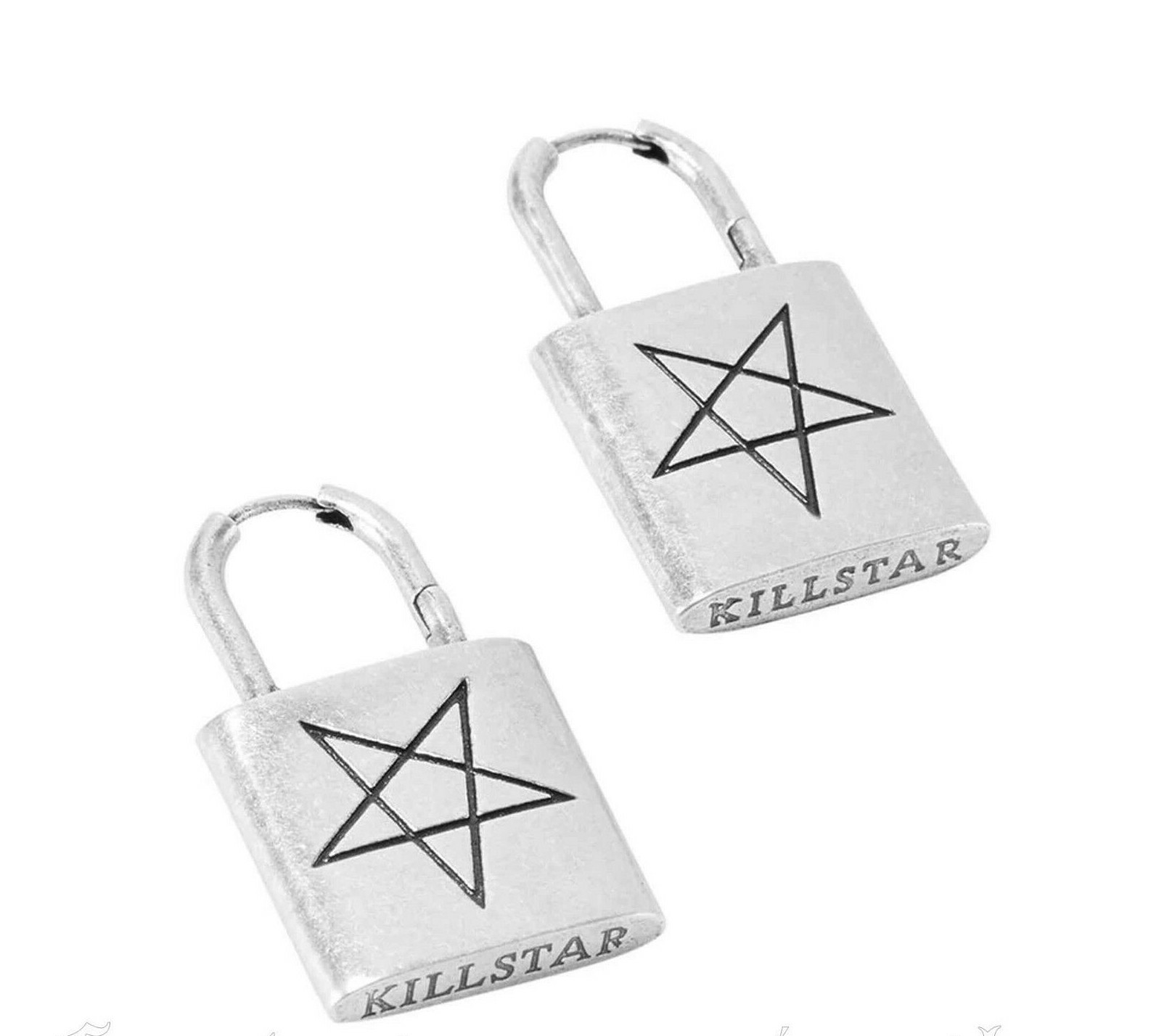 Killstar Locked Away Pentagram Padlock Goth Punk Jewelry