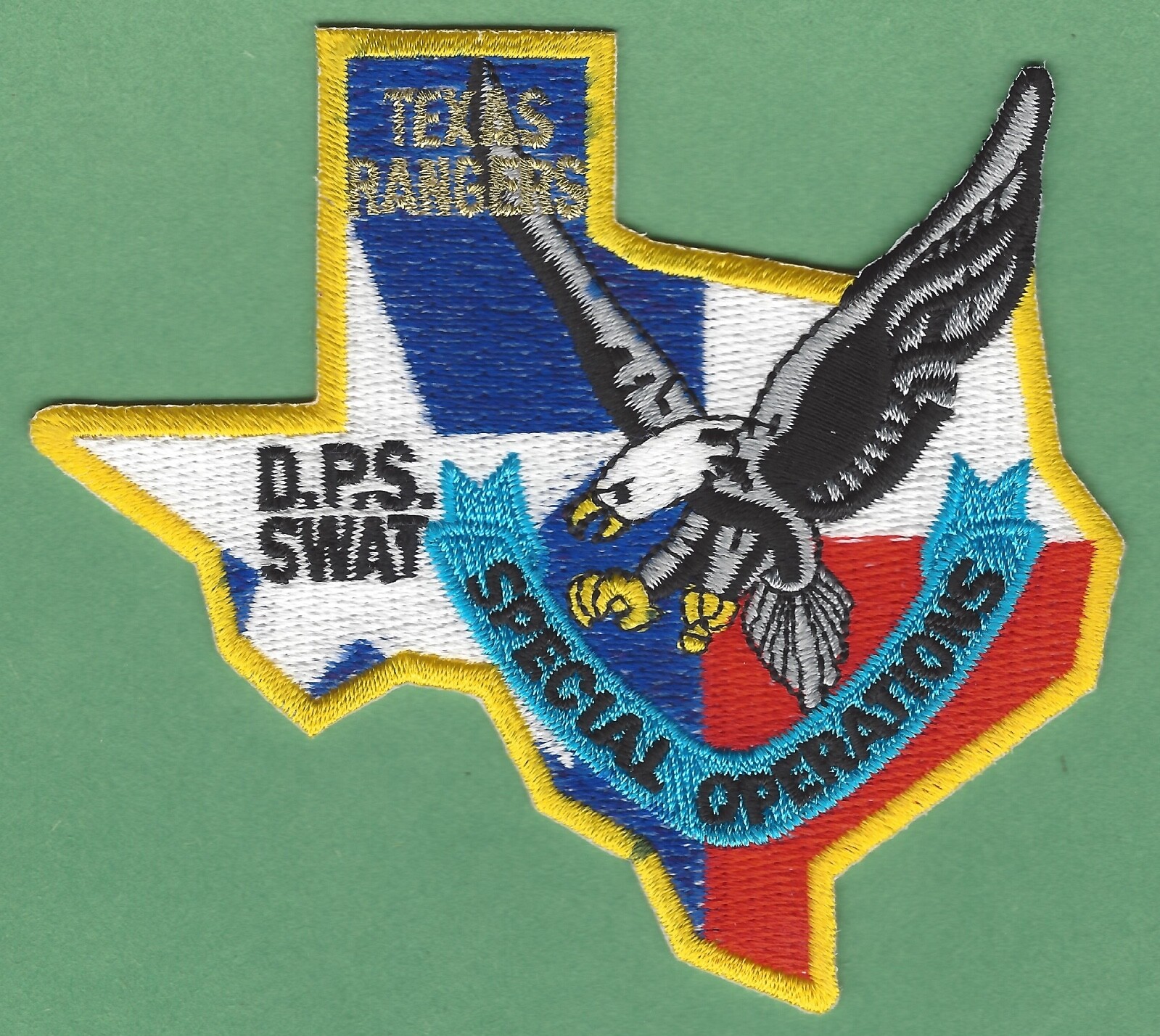 TEXAS RANGERS DEPARTMENT OF PUBLIC SAFETY SWAT TEAM SHOULDER